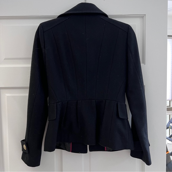 LIKE NEW Express Military Black Coat - Picture 2 of 6